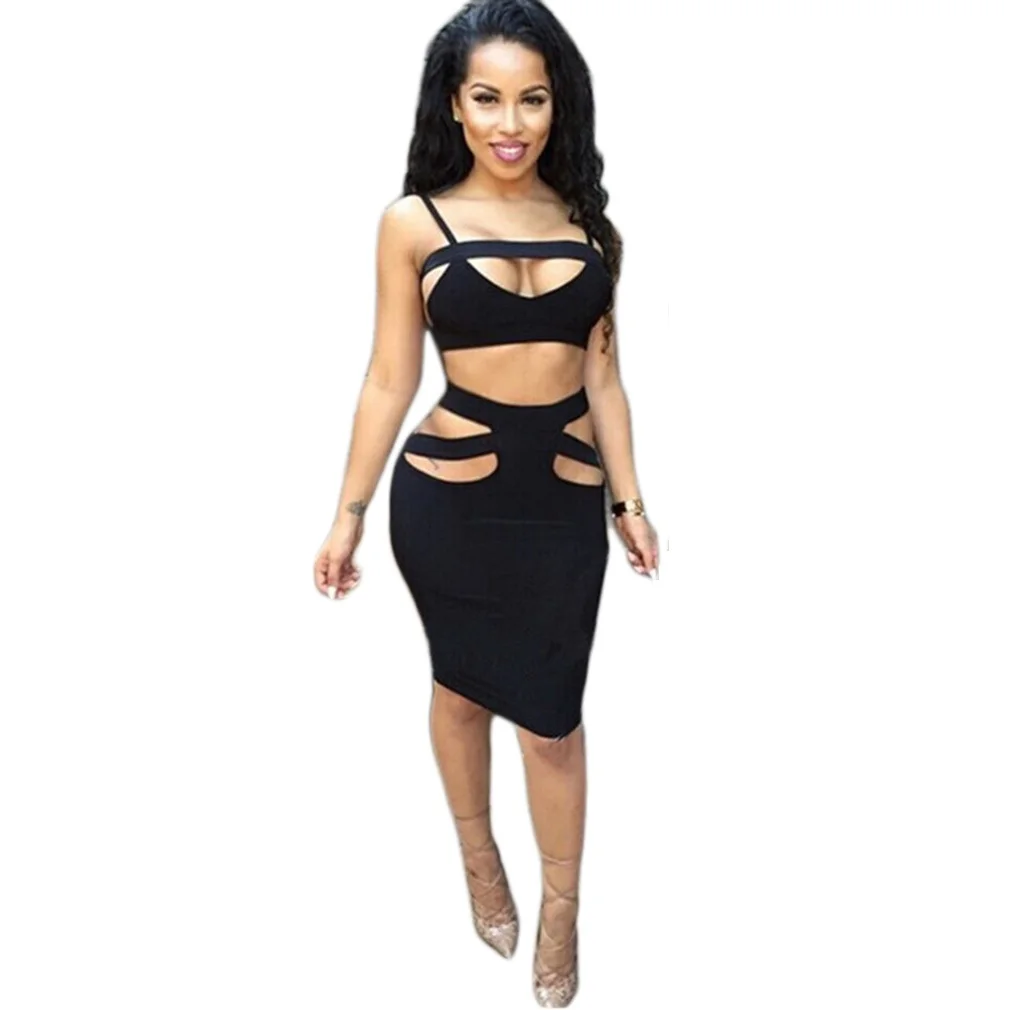 Fashion font b Sexy b font font b Women b font Sleeveless Hollow Out Neck Cross