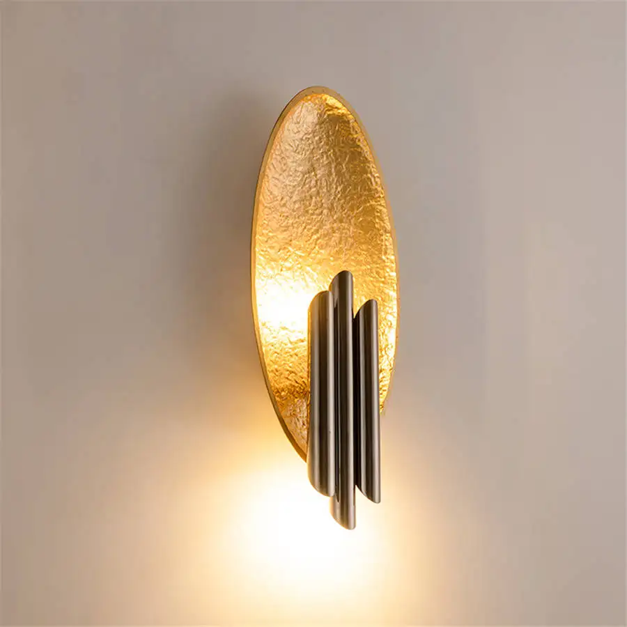 

postmodern design stainless steel resin wall lamp for living room study villa stairs led wall light hotel luxury bedroom lamp