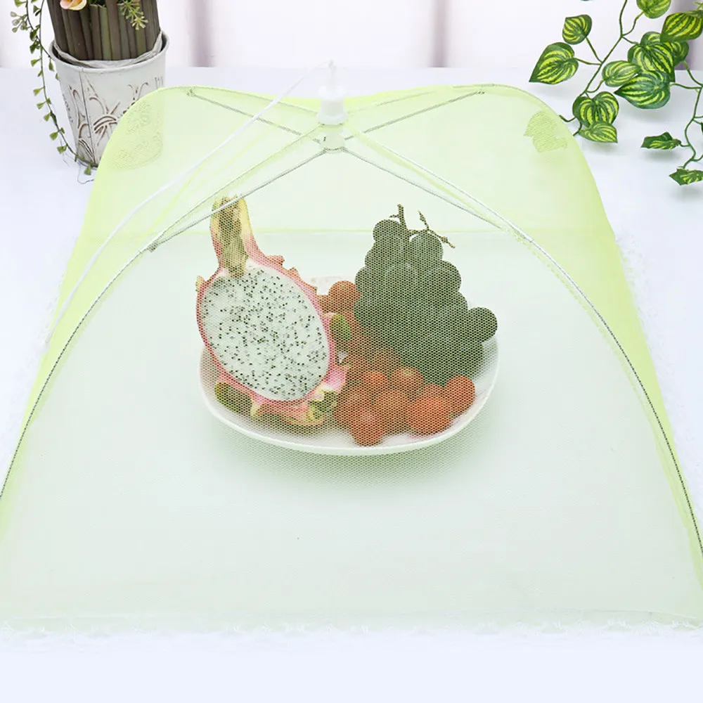 

Household Food Cover Anti Mosquito Fly Resistant Mesh Foldable Umbrella Food Cover Nets For Home Outside Picnic Cookout Use K20