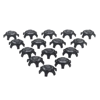 

Hot 16Pcs Black Easy Replacement Spikes Ultra Thin Cleats for Golf Shoes