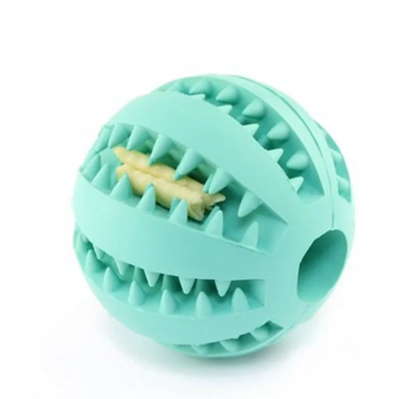 

2019 Pet Dog Chew Toys Tooth Cleaning Elasticity Balls Natural Rubber Bite-Resistant Clean Teeth Toy