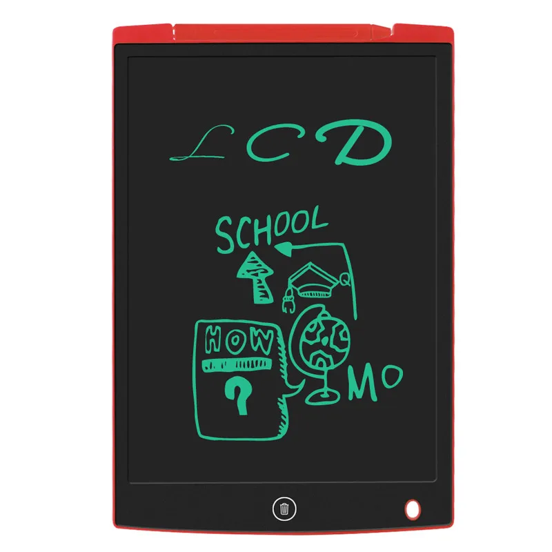 Sunany 1" доска для записей доска для детей и взрослых ЖК-планшет портативный ультра-тонкий блокнот для рукописного ввода - Цвет: Красный