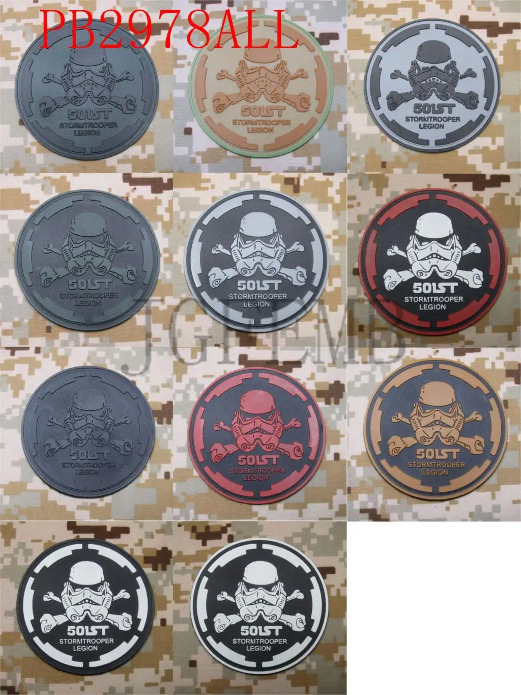 

501st stormtrooper legion LOGO Tactical Morale 3D PVC patch