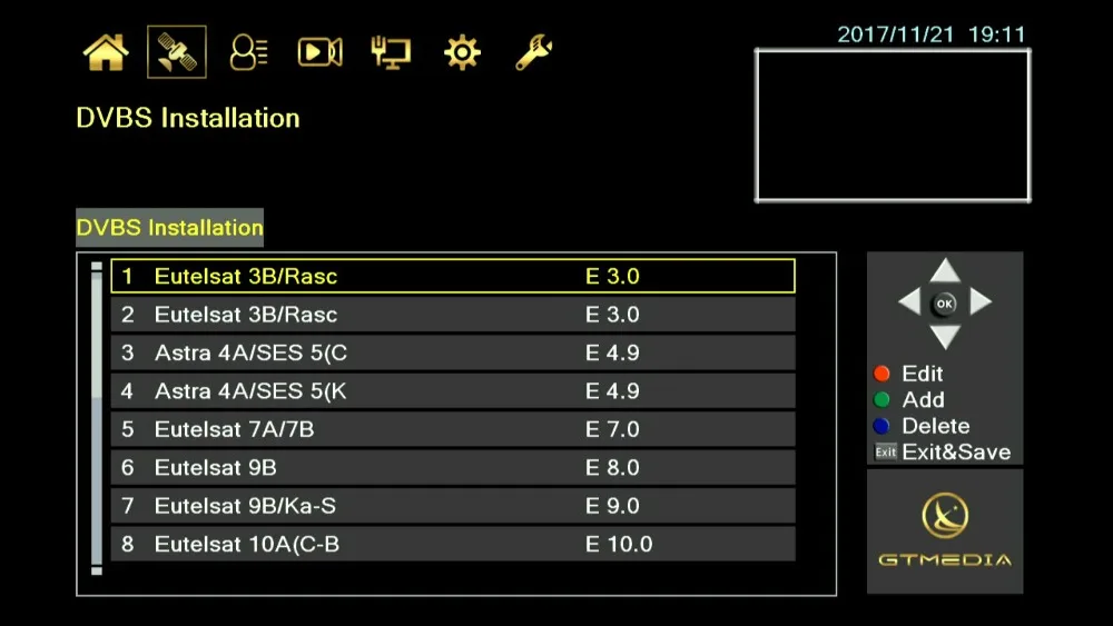 DVB-S2 приемник Gtmedia v9 Super receptor Europe cline для 1 года Испания встроенный wifi Freesat V8