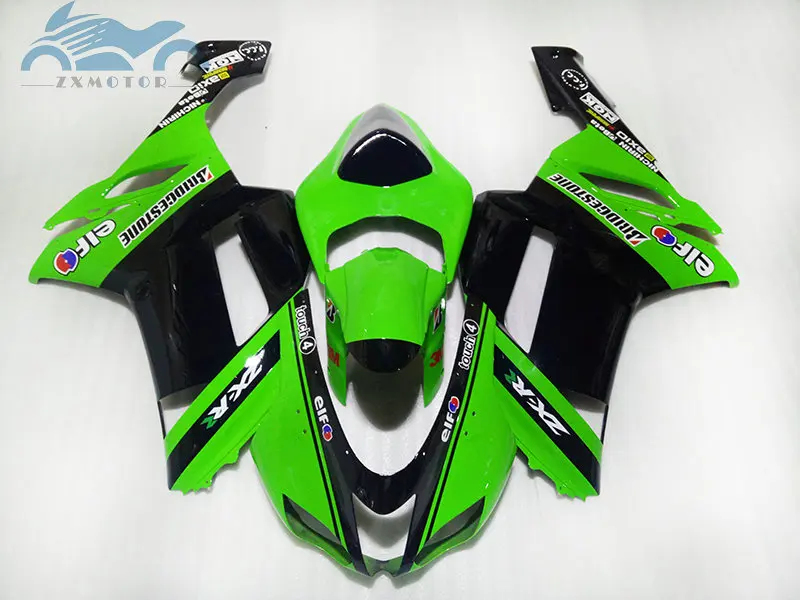 

Customized fairings kit for KAWASAKI Ninja 2007 2008 ZX6R motorcycle sport fairing kits ZX 6R 636 07 08 green black aftermarkes