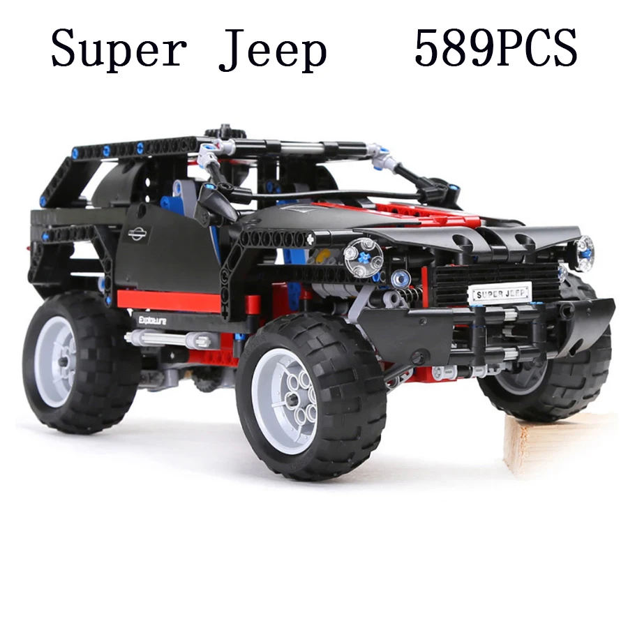 

LepinS 7ron 3341 Extreme Cruiser SUV Racing Car Model Building Block Super Jeep Cars Eductional Toy BrickS LegoED Technic 8081