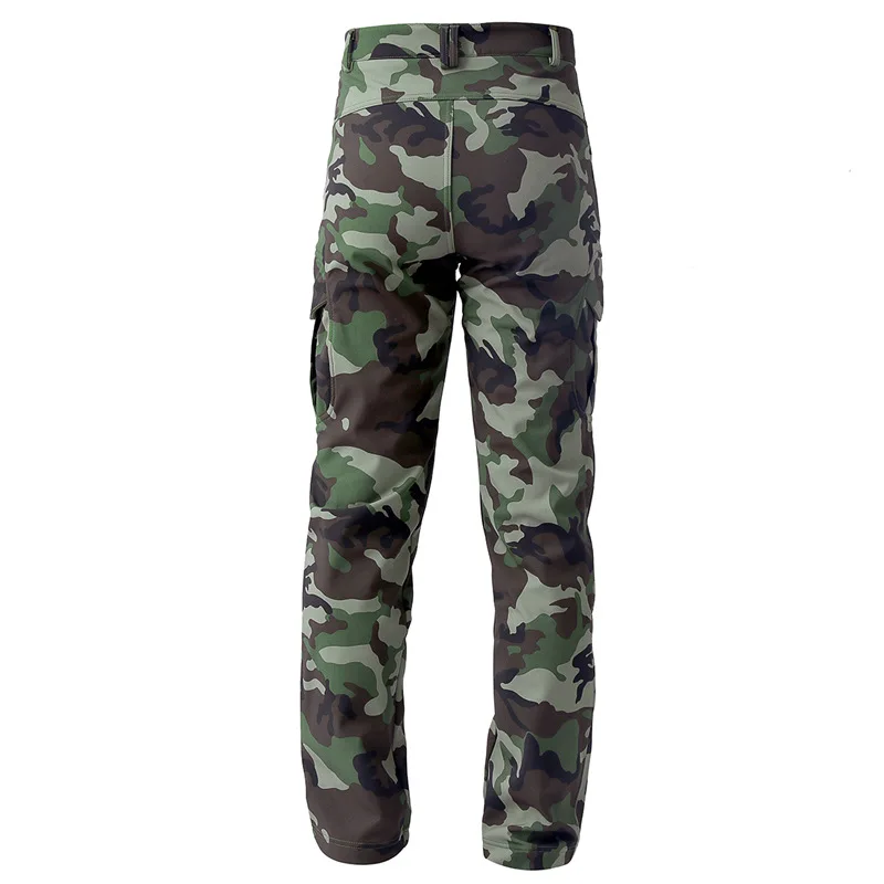 Военные тактические штаны TAD из кожи акулы, мягкая оболочка, мужские, 3XL, водонепроницаемые, дышащие, камуфляжные, армейские штаны для мужчин и женщин - Цвет: Jungle camouflage
