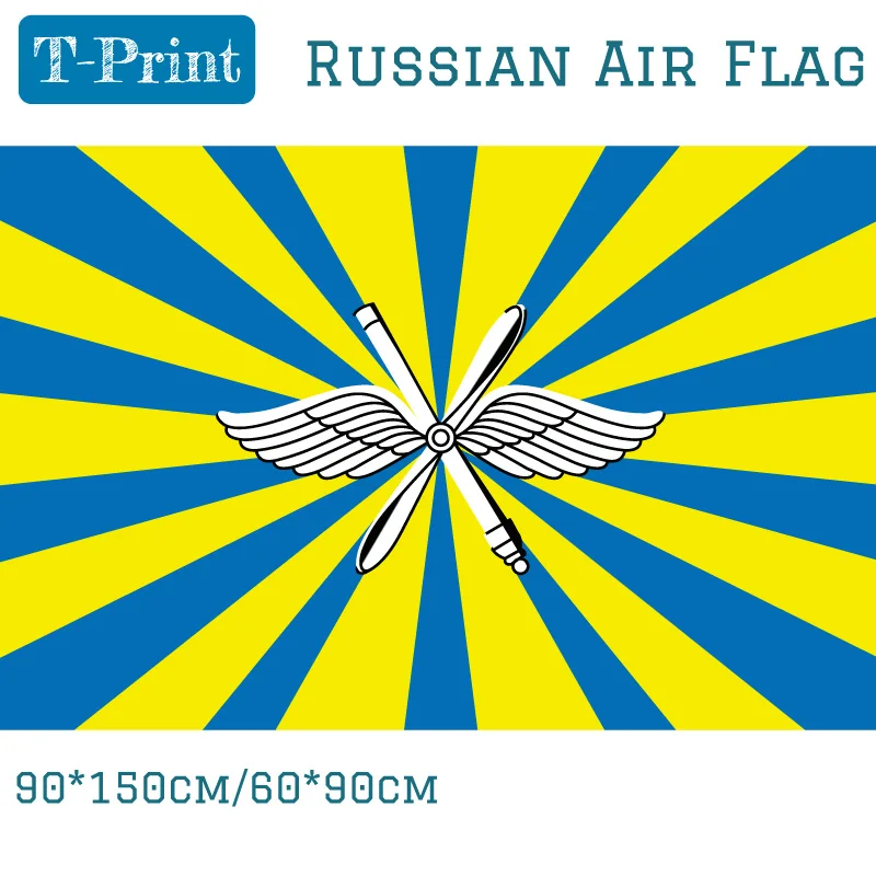 

Free shipping 90*150cm/60*90cm Flag Of Russian Air Force For Victory Day National Day