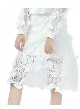 

LJY-102914-2 Newest African Tulle Lace Fabric Soft Dress Material in white