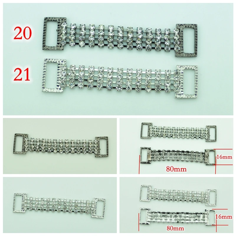 

1 Pcs Crystal Rhinestone Connectors/ Buckle Zinc Alloy Chain For Swimming Wear/Bridal/dress/fur coats clothing Bikini Decoration