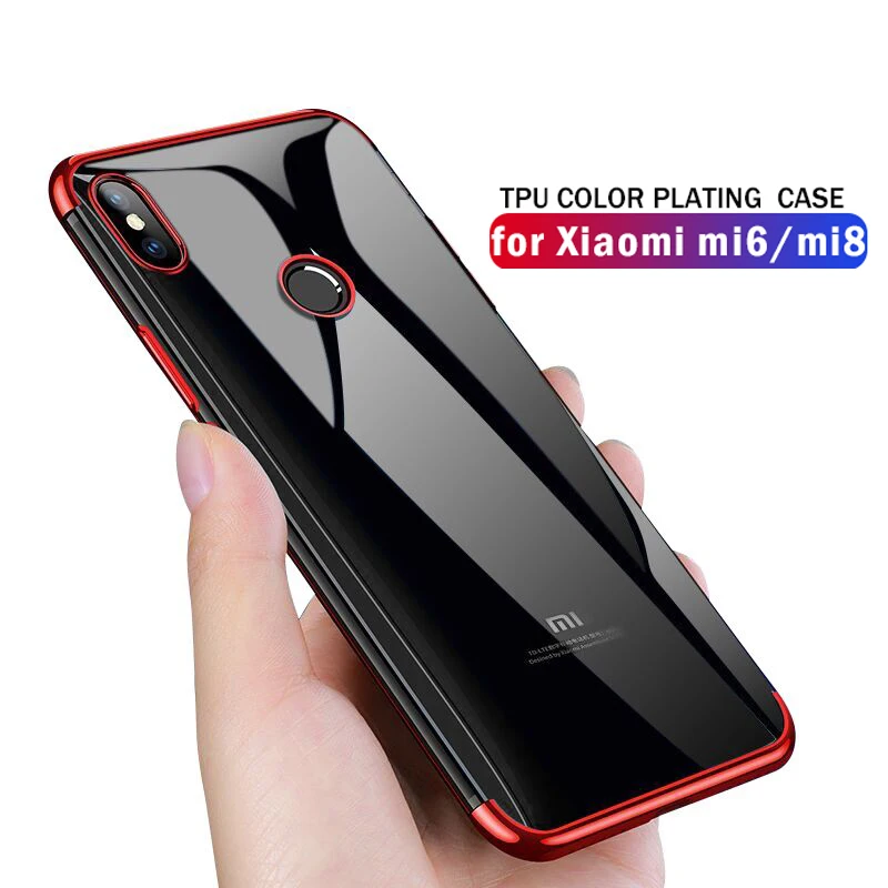 

MEIZE Case Cover For Xiaomi Mi 8 Case Luxury Laser Plating Soft Clear Back Cover For Xiaomi Mi 6 Mi 8 Mi8 SE Mi6 Phone Cases
