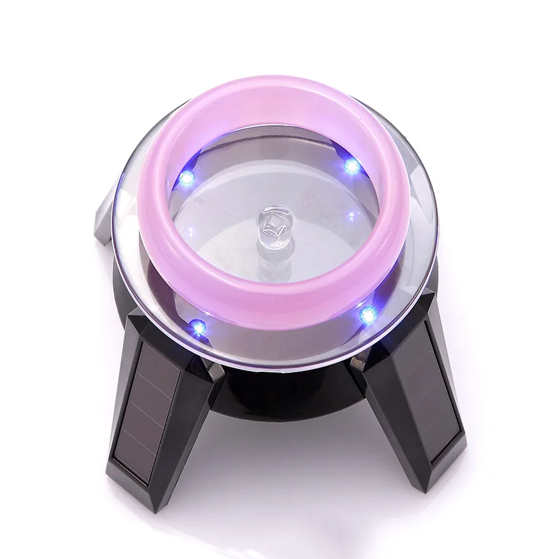 

1 PC ABS 360 Degree Rotating Nail Art Display Stand Turn Table LED Light Holder Showing Shelf Promotion Price