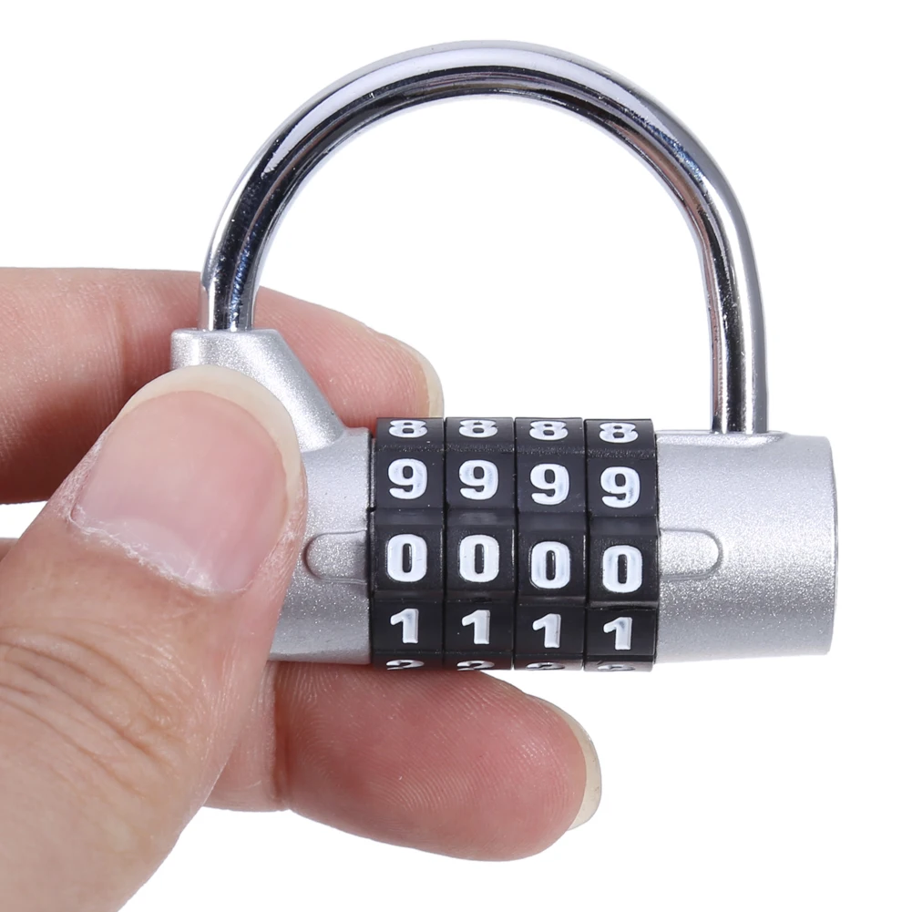 

4 Digit Combination Push Password Anti-theft Safety Lock Travel Luggage Suitcase Cabinets Door Toolboxes Code Padlock Lock