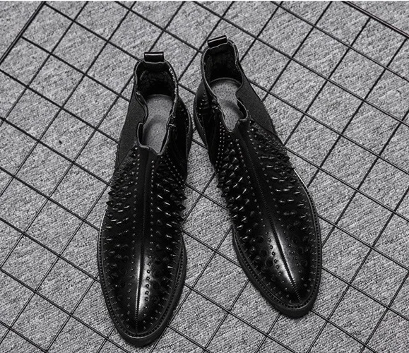 Couro Vestido Mens Estilo Novo As 1 Slip Baixo Salto Para Homens Boot Martin Respirável Ankle Botas De Pic Moda Genuíno on qrFCIrxw17