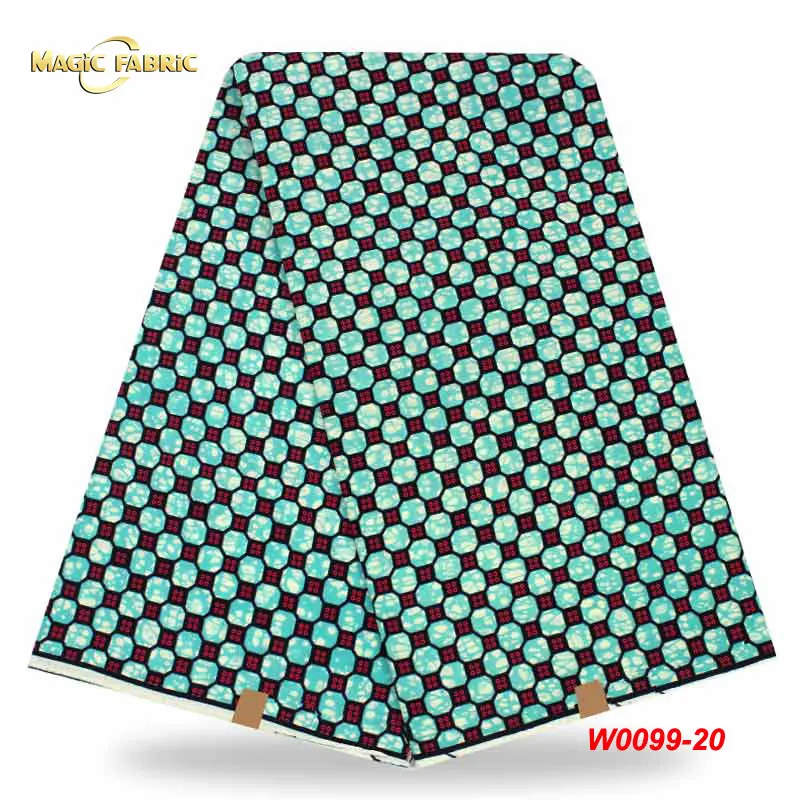 

Free Shipping african clothing 100% cotton fabrics super wax hollandais african fabric W0099-20