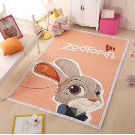 

Cotton Children Crawling Play Carpet Bedroom Living Room Anti-skid Cartoon Cushion Picnic Travel Cushion free shipping
