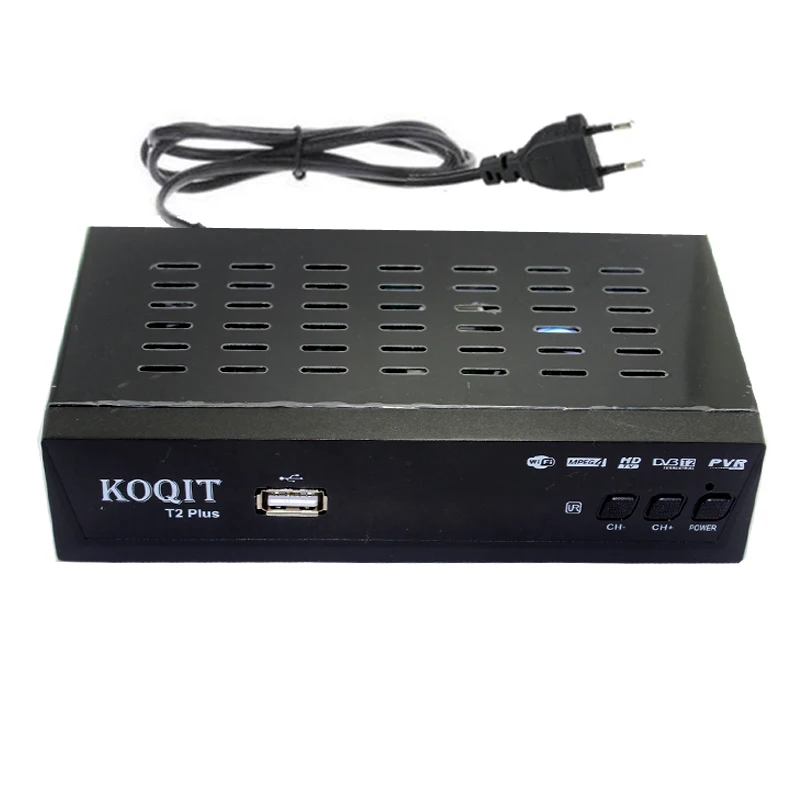 Koqit DVB-C DVB-T2-тюнер приемник HD 1080P декодер цифровой ТВ-бокс DVB T2 ТВ-тюнер USB Wifi Youtube Встроенный Русский ручной AC3