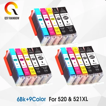 

Replacement Ink Cartridges PGI 520 CLI 521 for Canon PIXMA iP3600 4600 4700 MP 540 550 560 620 630 640 980 MX860 Printer chip