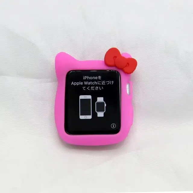 For Apple Watch Accessories Silicone Case Hello Kitty Minnie Cartoon