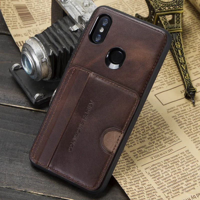 xiaomi leather case color Dành Cho Xiaomi 8 Bao Da Ốp Lưng Ví Da Chính Hãng Coque Flip Cover Ốp Bảo Vệ 360 Cho Xiaomi Nồi Cơm Điện Từ Xaomi 8 Ốp Lưng sang Trọng xiaomi leather case color Cases For Xiaomi