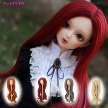 BJD Doll Wig High Quality Heat Resistant Wire Long Curly Red Grey Khaki Brown Wigs for 1/3 1/4 1/6 BJD Dolls BJD Doll Wig High Quality Heat Resistant Wire Long Curly Red Grey Khaki Brown Wigs for 1/3 1/4 1/6 BJD Dolls