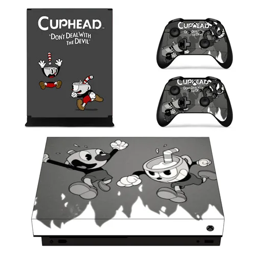 Cuphead Faceplates Skin Console& Controller Decal Stickers for Xbox One X Console+ Controller Skin Sticker - Цвет: YSX1X0919