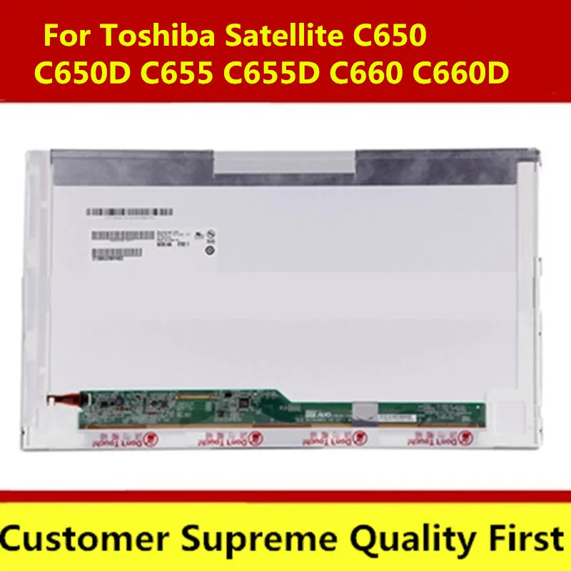 

Laptop LCD Screen for Toshiba Satellite Pro C660 C660D L500 L500D C650 C650D Series (15.6 inch 1366x768 40pin)