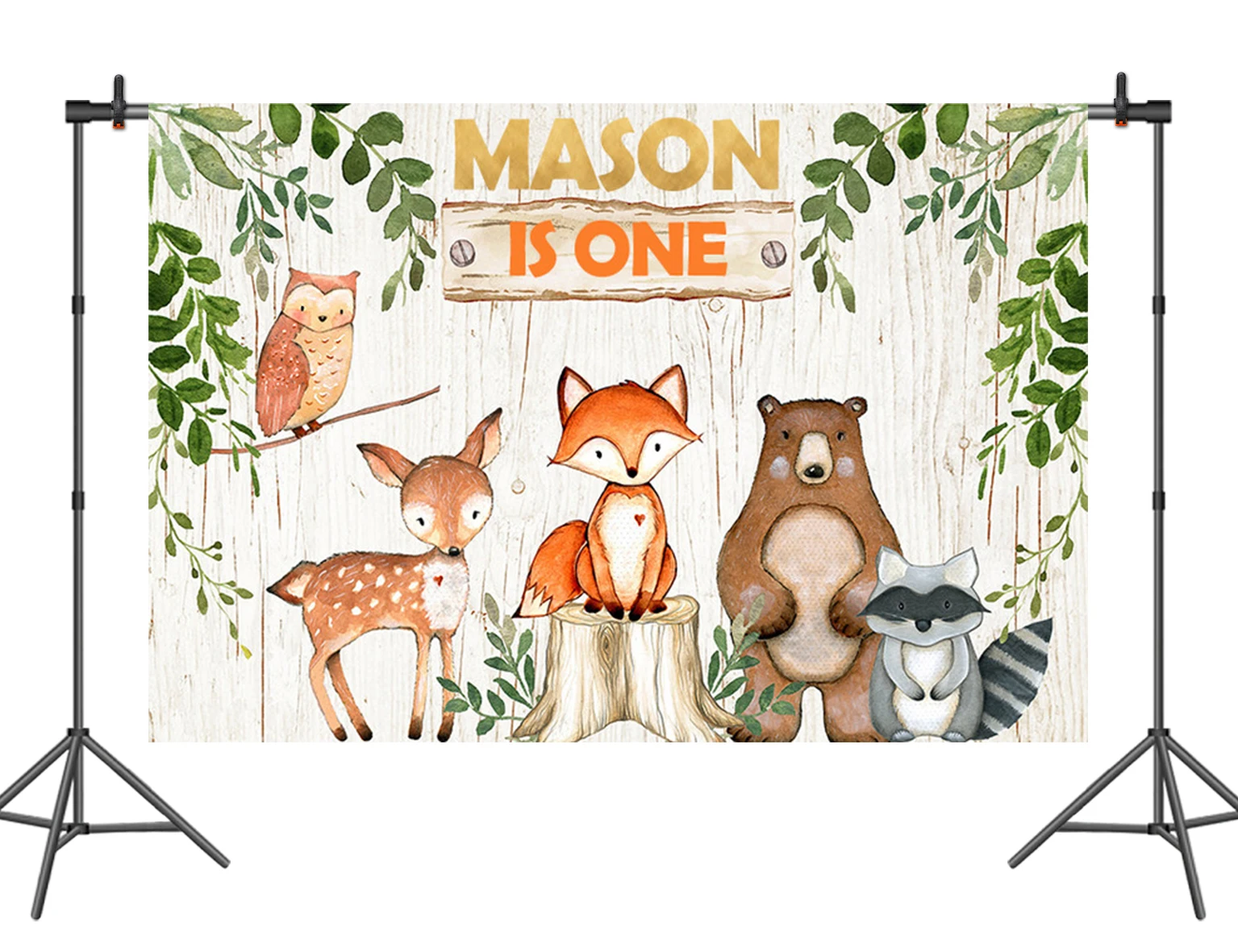 

Sensfun Woodland Baby Shower Backdrops Animal Birthday Party Backdrop Photography Prop Photo Background Vinyl 7x5ft