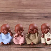 Ручной работы Будда чай питомец фиолетовый песок Будда монах чай Декор подноса аксессуары чайный набор кунг-фу