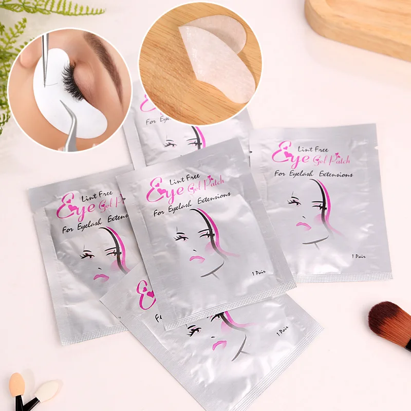 200Pairs Hydration Moisturizing UnderEye Pad Disposable Pads for Eyelash Extension Eye Paper Patches Makeup Tool Lashes Tips | Красота и