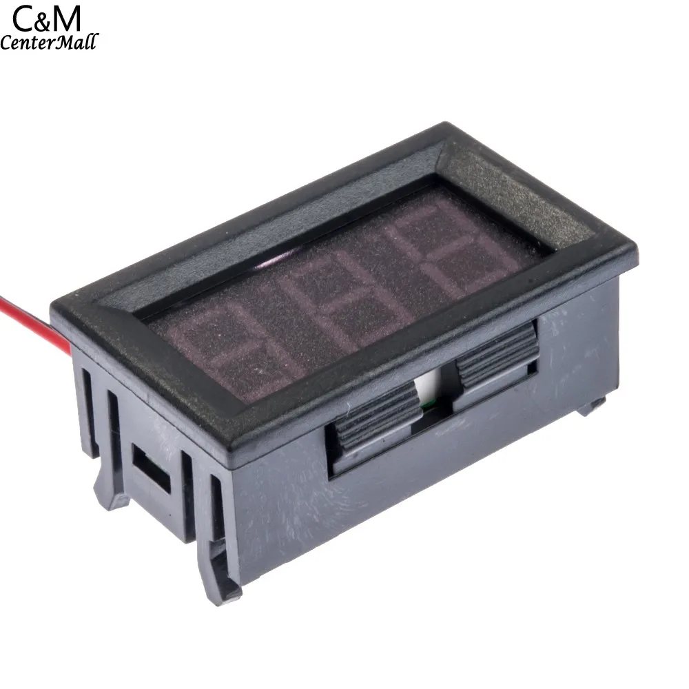 

0.56inch LCD DC 4.5-30V Red LED Panel Meter Digital Voltmeter with Two-wire