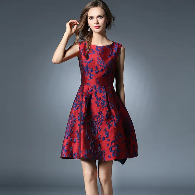 Aliexpress.com : Buy European style formal dresses new retro jacquard ...