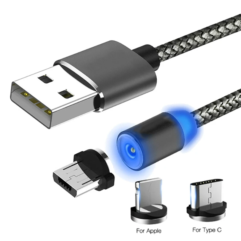 Магнитный зарядный кабель USB/IOS/Micro USB 1 м 360 градусов|Зарядные устройства| |
