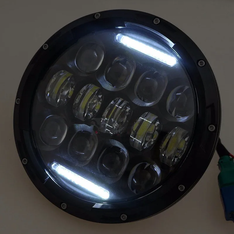 News Jeep Wrangler Hummer 7 75W Phillips LED Headlight High ow Beam With DRL c c