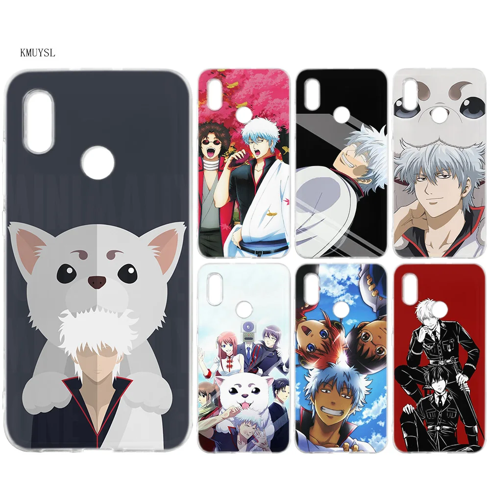 

KMUYSL Anime Gintama Gintoki Silicone Case Cover for Xiaomi Mi A2 Lite Redmi 6 6A Note 5 5A Pro Prime S2 Y2 6X A1 5X