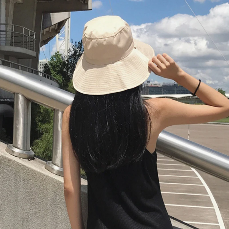 Однотонная одежда ведро Мужские Женские шапки внешний летняя уличная хип-хоп Кепки танцор хлопковая Панама City шапка летняя пляжная шляпа