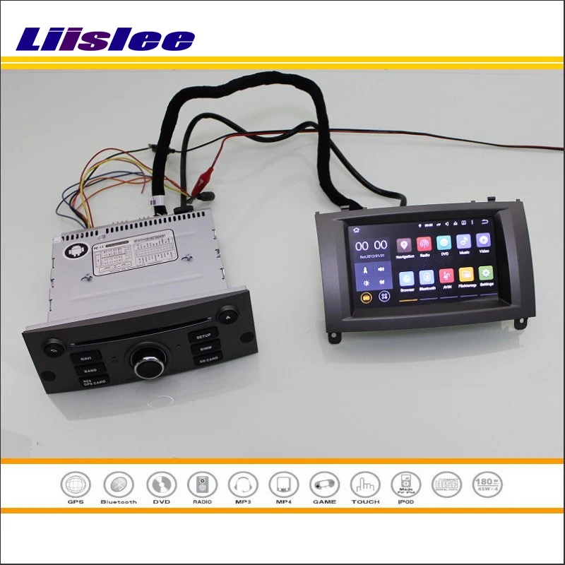 Perfect Liislee For Peugeot 407 2004~2010 - Car Stereo Radio DVD Player GPS MAP NAVI Navigation 1080P Touch Screen W8 Multimedia System 2