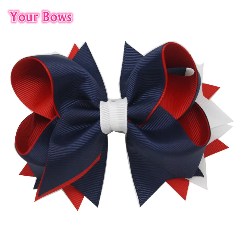 

Free Shipping 4th Of July Boutique Bows With 6 cm Clip,Navy,Red,White Girl Hair Bows,Grosgrain Ribbon Bows, Hair Accessories