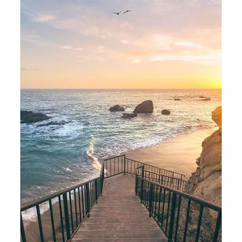 

DIY 5D diamond embroidery Seaside scenery diamond painting Cross Stitch full square drill Rhinestone mosaic home decor gift