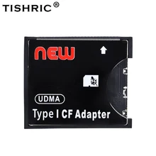TISHRIC 2018 nowy SDXC SDHC na standardowy kompaktowy Flash typ I konwerter kart SD na CF Adapter czytnika kart UDMA 128GB