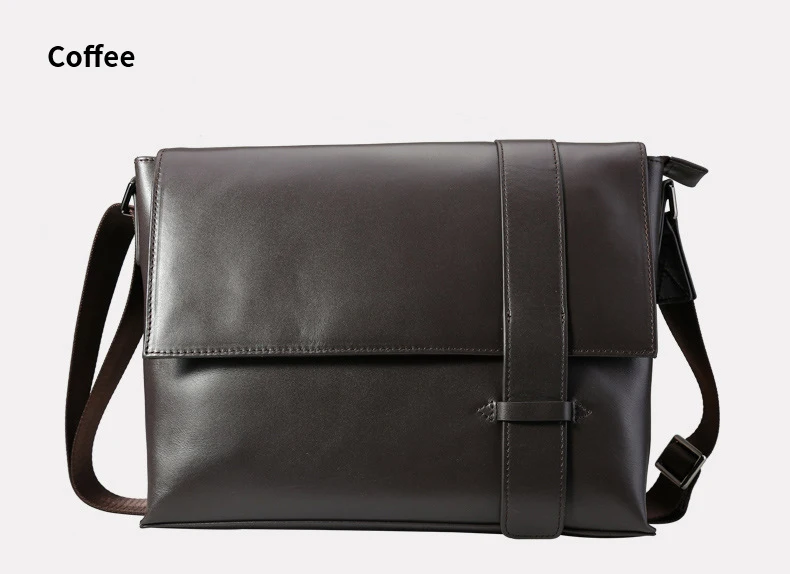 TIANHOO сумка-мессенджер в британском стиле, мужской портфель из коровьей кожи, мужские сумки на плечо, простые деловые повседневные сумки через плечо с карманами