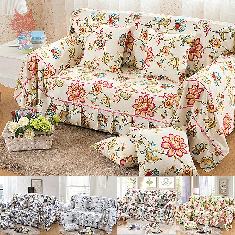 Free Shipping Home Textile Past Style Flower Print 100 Cotton Textile Past Style Flower Print
