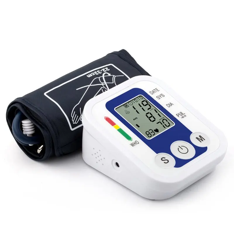 Portable Arm Blood Pressure Pulse Monitor Digital Upper Blood Pressure Monitor Meters Sphygmomanometer Health care Monitors