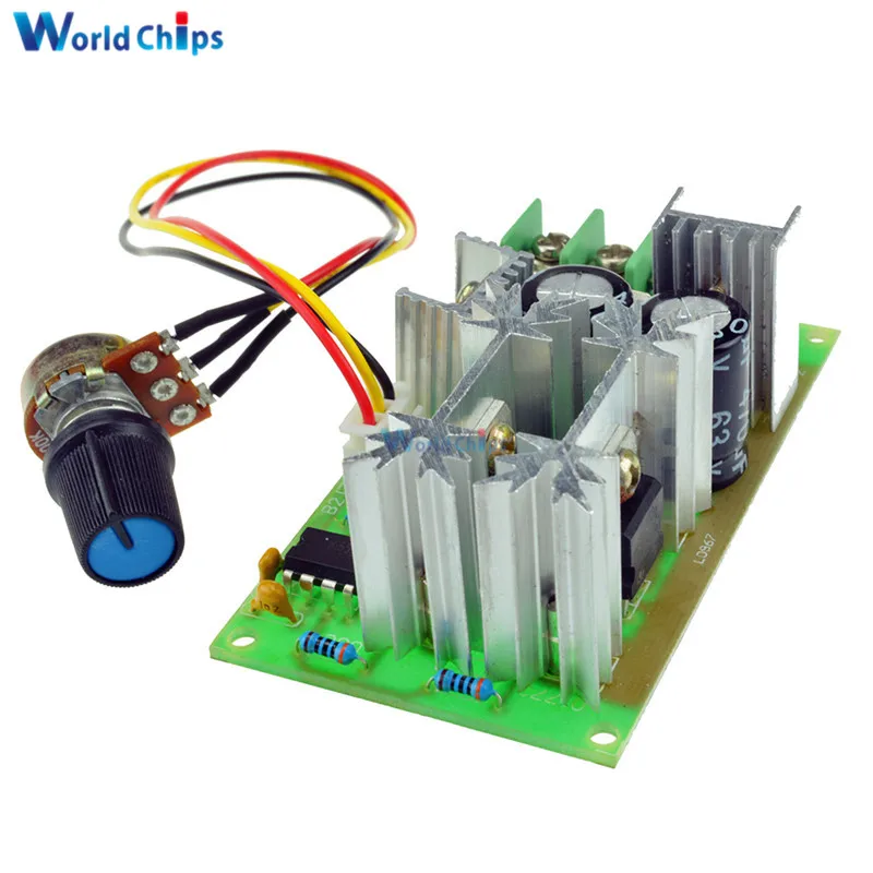 

DC10-60V DC 10-60V Motor Speed Control Regulator PWM Motor Speed Controller Switch 20A Current Regulator High Power Drive Module