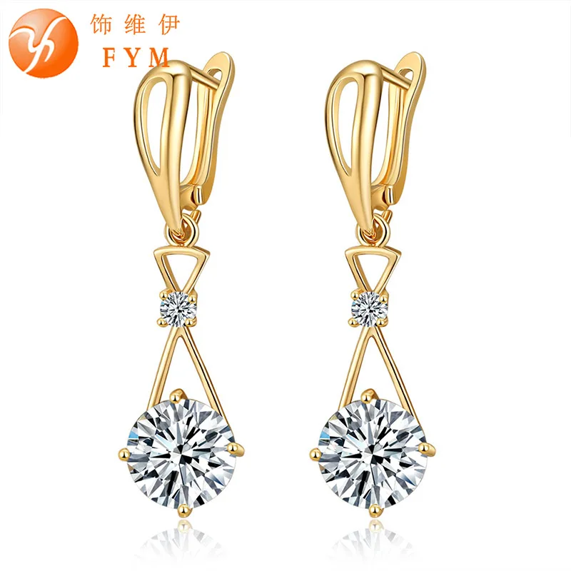 

Casi Luxury Crystal Leaves Long Drop Earrings Fashion CZ Diamond Jewelry Earring for Women Bride Wedding Party Wholesale ER0107