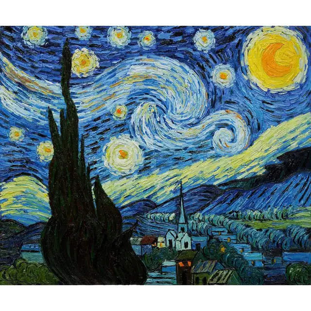 High quality Vincent Van Gogh paintings for sale starry night Canvas