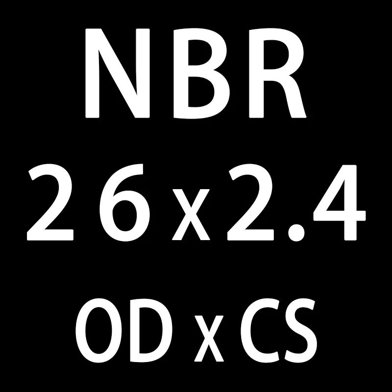 20 шт./лот резиновым кольцом черный NBR уплотнительное кольцо 2,4 мм Толщина OD21/22/23/24/25/26/27/28/29/30 мм-хомут с круглым воротником для мальчиков и девочек уплотнение шайба - Цвет: OD26mm