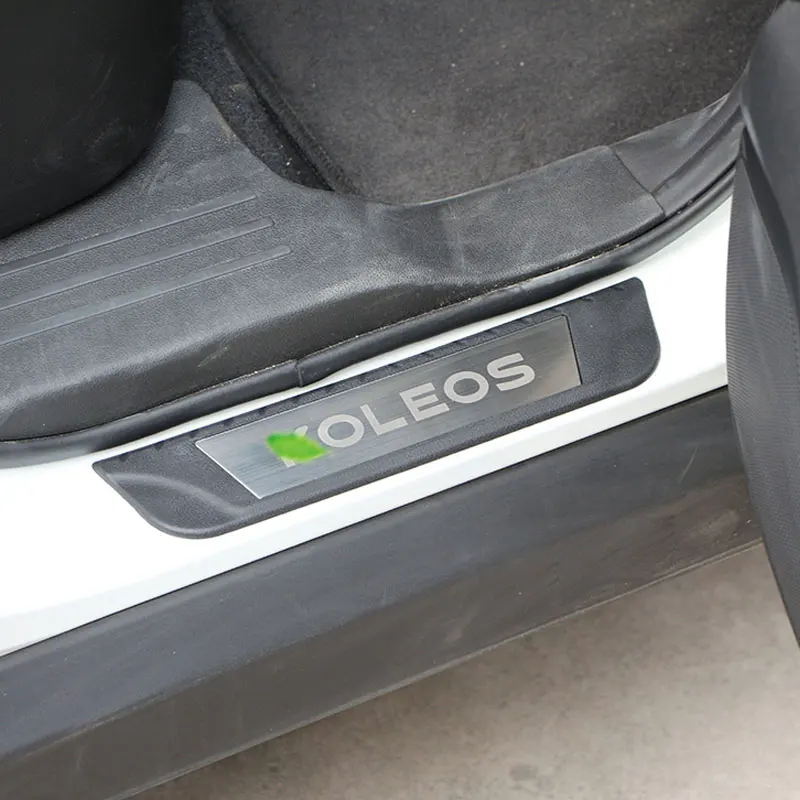 

Zlord Car External Scuff Plate Door Sill Plate Cover Sticker for Renault Koleos for Samsung QM6 2017 2018 Car Styling