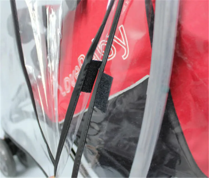Горячая распродажа универсальный дождевик Багги коляска Jogger чехол от дождя и пыли ветровка анти-УФ хорошая прозрачность Высокое качество Красный