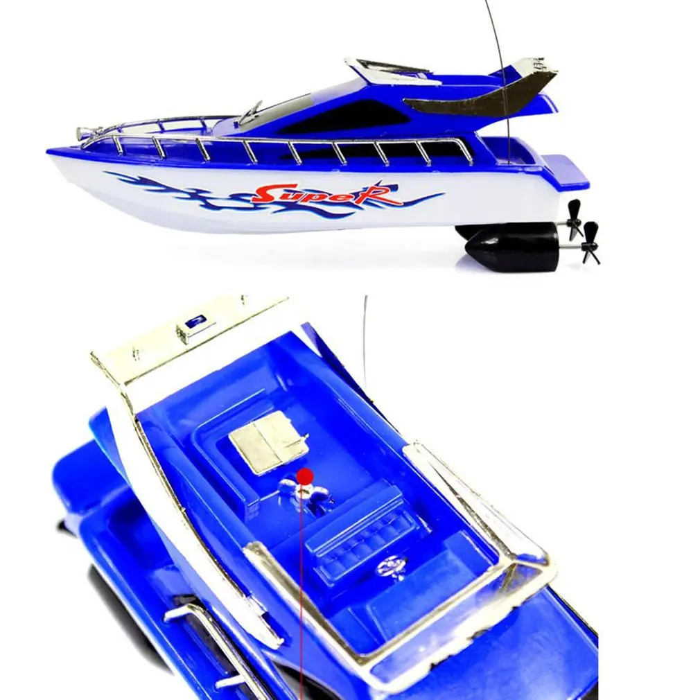 RC Speedboat Super Mini Electric Remote Control High Speed Boat 4CH 20M Distance Ship RC Boat Game Toys Kids Boys Birthday Gift